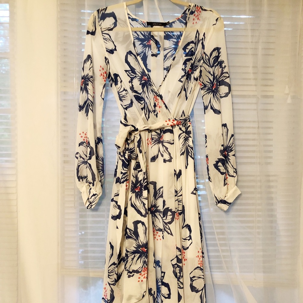 Flor print maxi dress